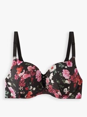 Torrid XO Plunge Rose Floral Push-Up Bra Size 42B wireless